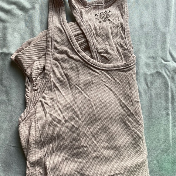 Athleta Speedlight Racerback Tank Top,
Soft Lilac with glitter stitching - Picture 4 of 5
